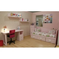 Dormitorio juvenil completo con escritorio y sifonier