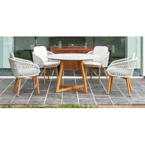 Comedor de jardín 4 plazas Venice
