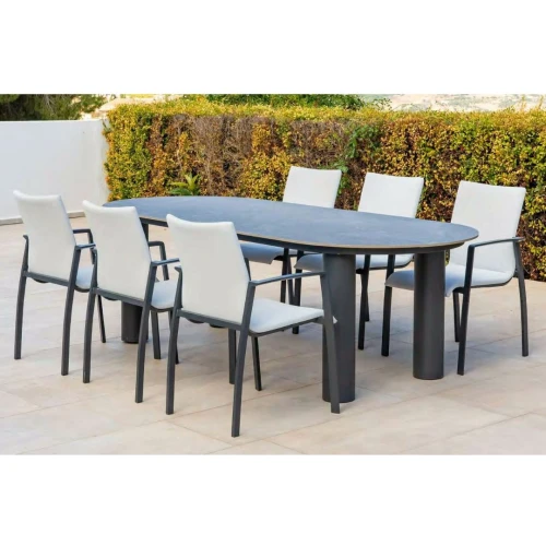 Mesa rectangular de jardín Dakota