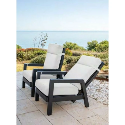 set elegante de exterior milan antracita