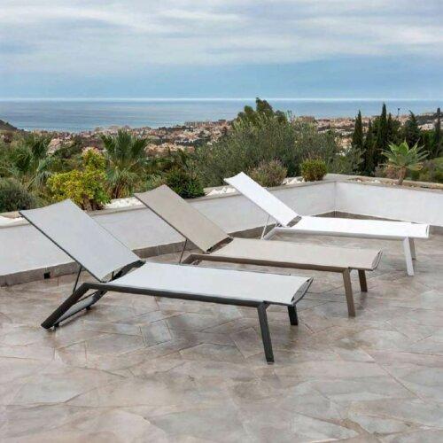 Tumbona Menorca con estructura de aluminio