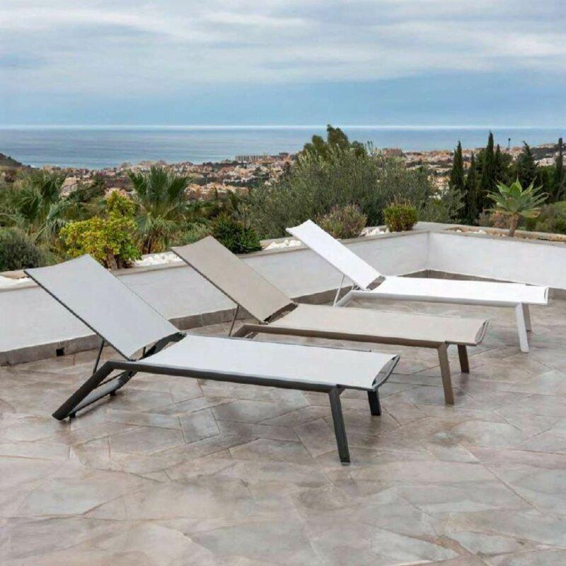 Tumbona Menorca con estructura de aluminio