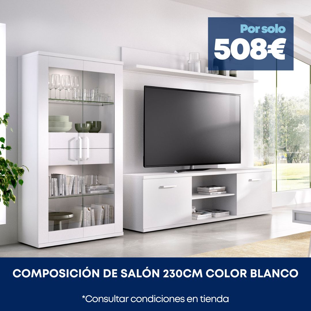 composición de salón 230cm en oferta