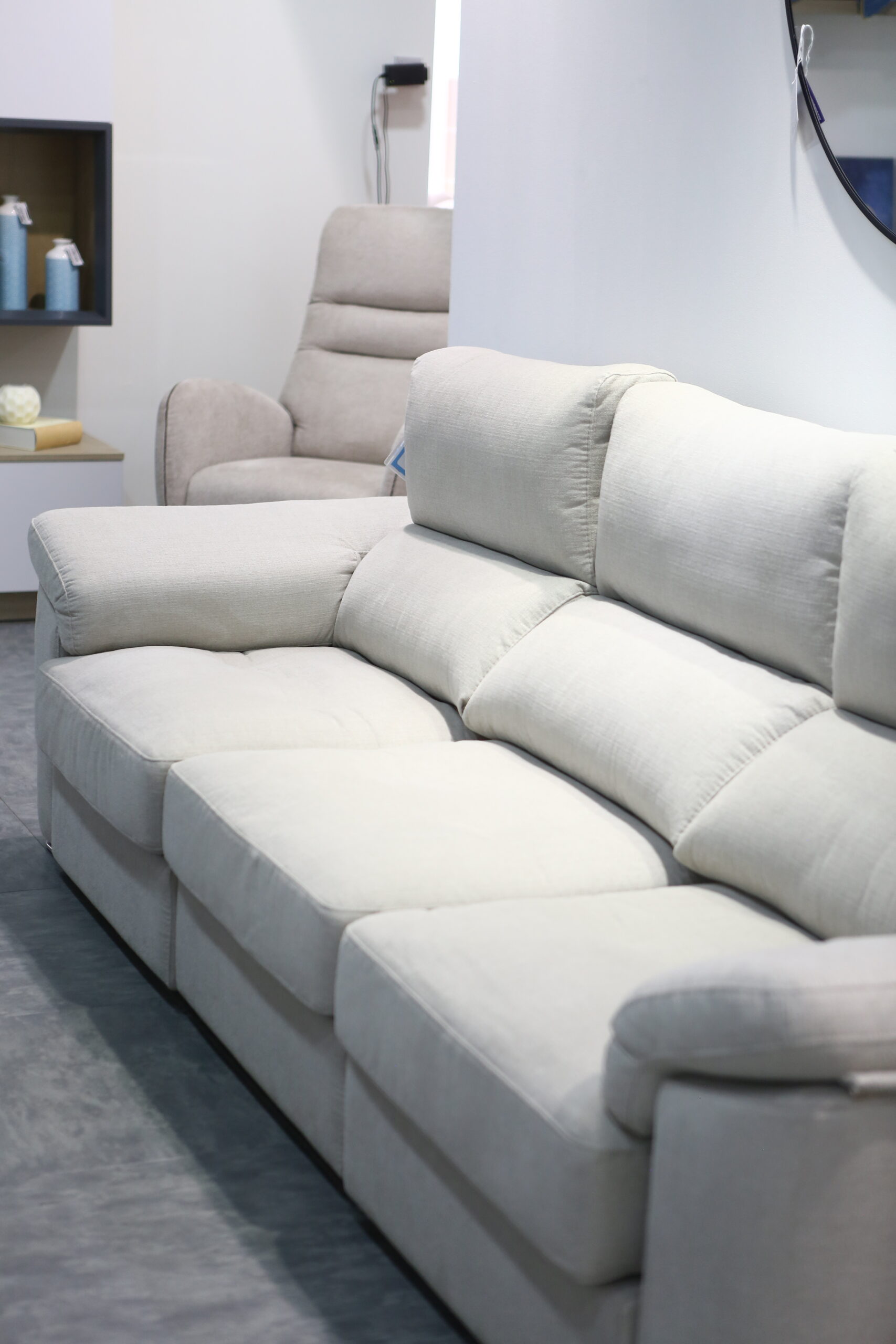 Sofá lineal 3 asientos deslizantes de carro - Imagen 3