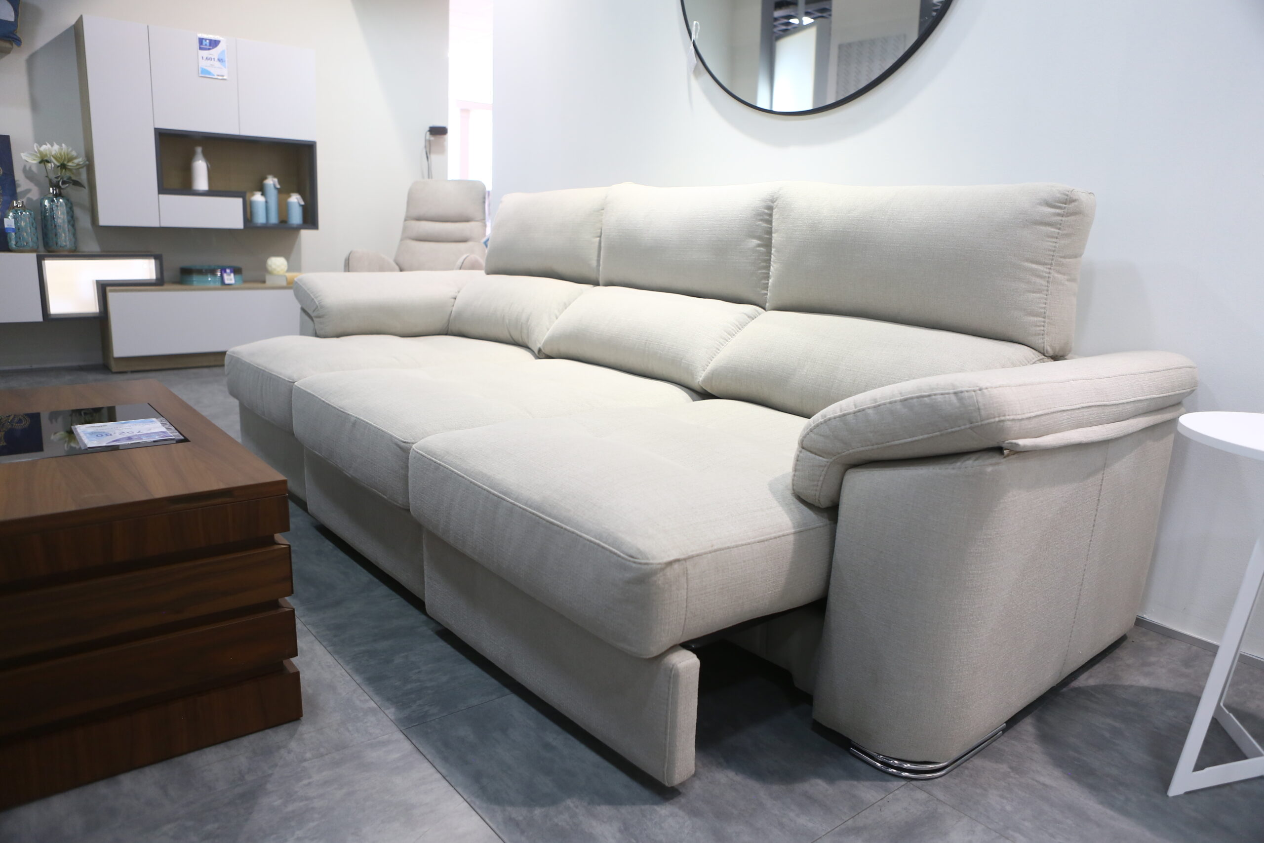 Sofá lineal 3 asientos deslizantes de carro - Imagen 5