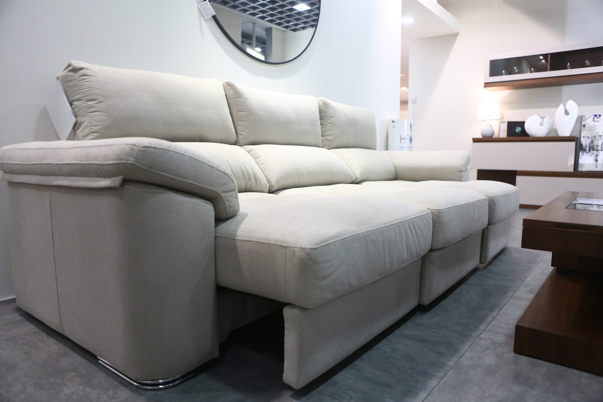 Sofá lineal 3 asientos deslizantes de carro - Imagen 4