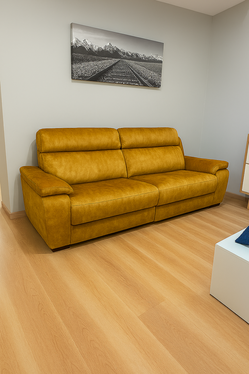 Sofá de alta gama, con asientos fijos