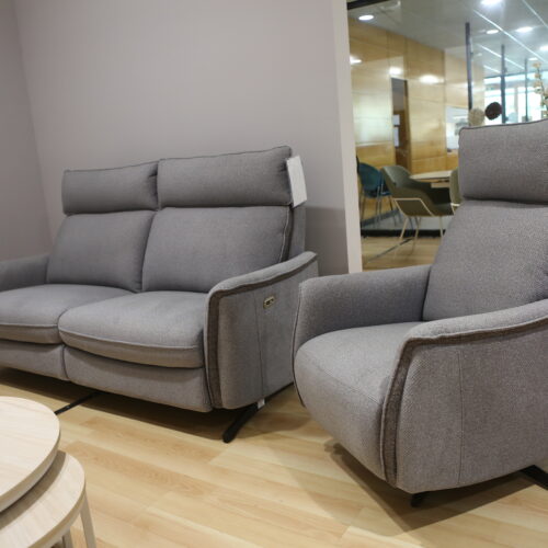 Sofá 2 plazas + Sillón relax Chitra Moldelo Niza