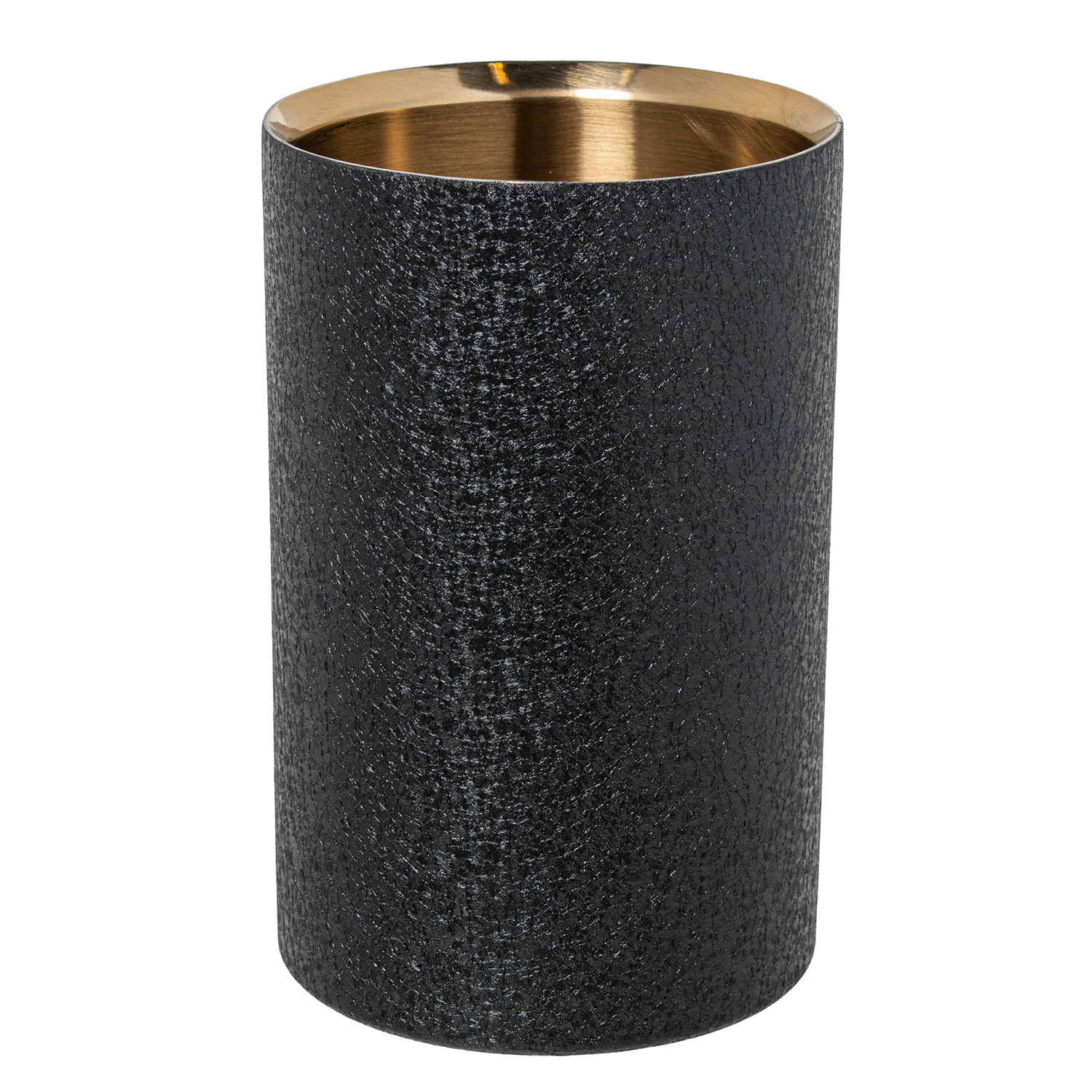 ENFRIADOR BOTELLAS ACERO INOX.O MATE, CUBIERTA NEGRA