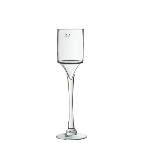 PORTAVELAS CRISTAL TRANSPARENTLINDRO