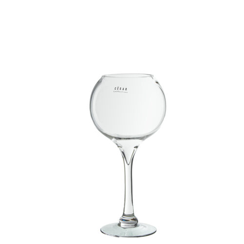 JARRÓN CRISTAL TRANSPARENTE C/E