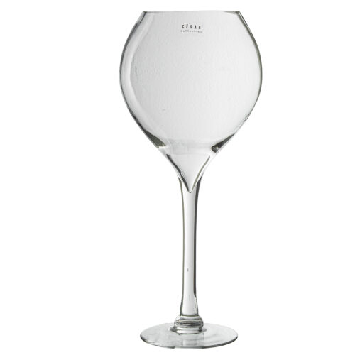 JARRÓN CRISTAL TRANSPARENTE C/PIE