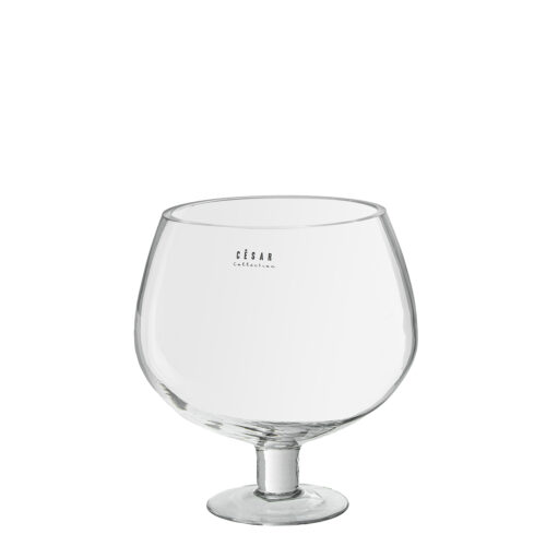 JARRÓN CRISTAL TRANSPARENTE C/