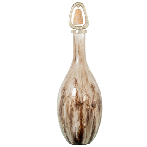 TIBOR CRISTAL 60CM C/TAPÓN ALU DORADO