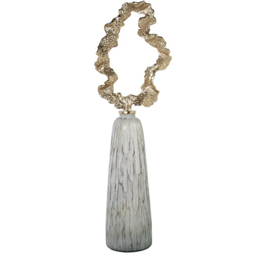 TIBOR CRISTAL 132CM C/TAPÓN ALUMINIO DORADO