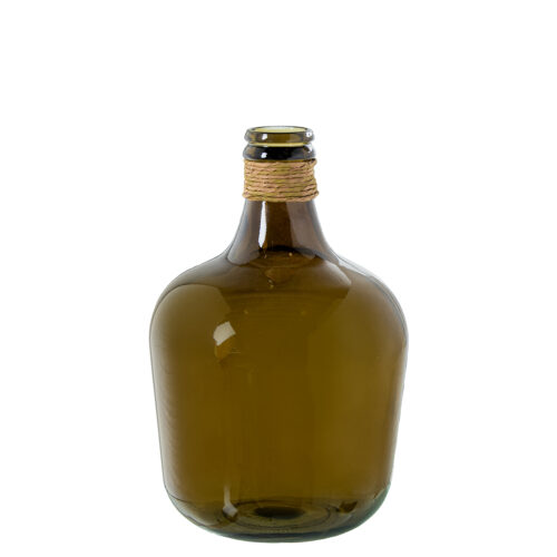 JARRÓN VIDRIO RECICLADO 43CM MRANSPARENTE C/ENEA