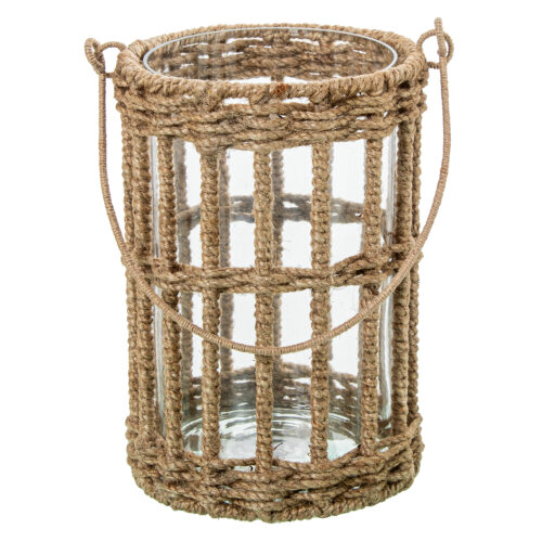 PORTAVELAS CRISTAL C/CUERDACUERDA