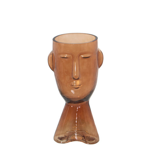 JARRÓN CRISTAL NARANJA ROSTRODA