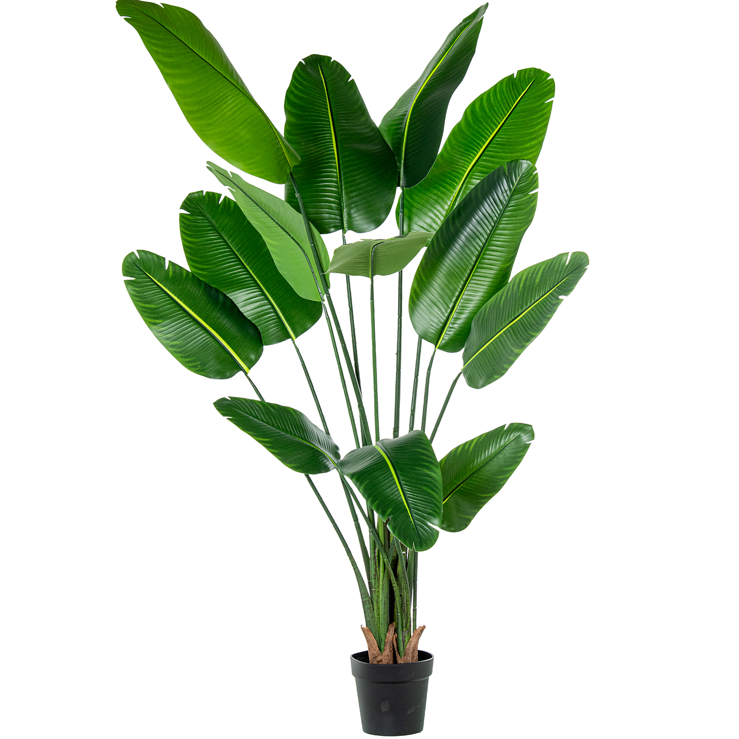 PLANTA ARTIFICIAL ARBOL DEL VIAJERO 160 CM 4 TRONCOS 13 HOJ