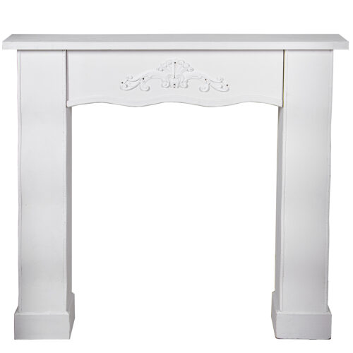 FRENTE CHIMENEA MADERA BLANCO
