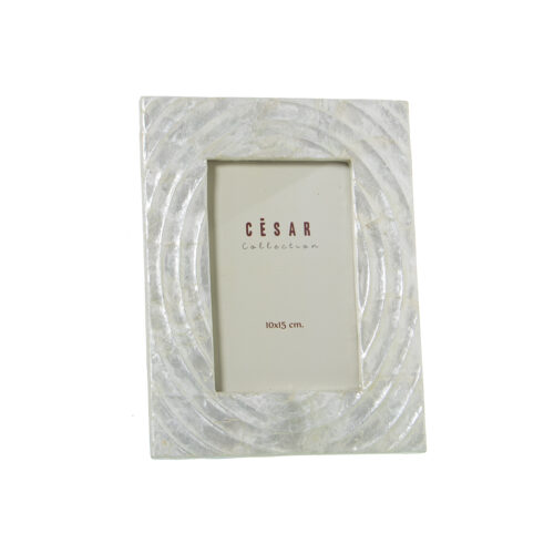 PORTAFOTOS NACAR 10X15CM NATURAL RELIEVE