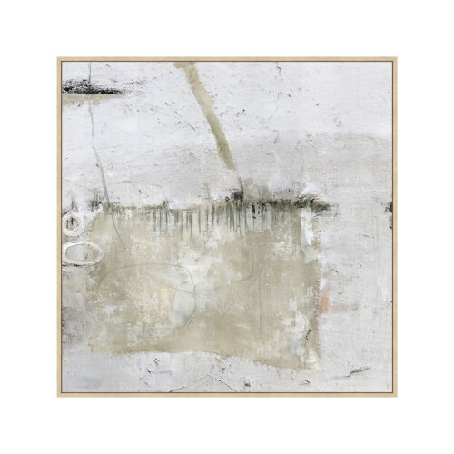 CUADRO LIENZO MARCO MADERA NATURAL 80X80 CM. AB