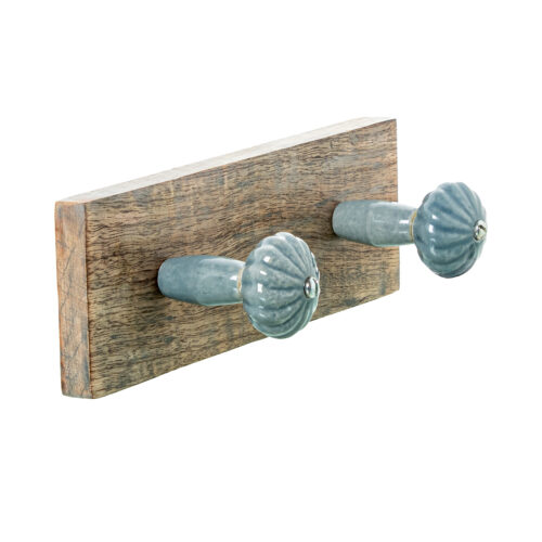 PERCHERO PARED MADERA MANGO C/E C/4 GANCHOS MADERA MANGO