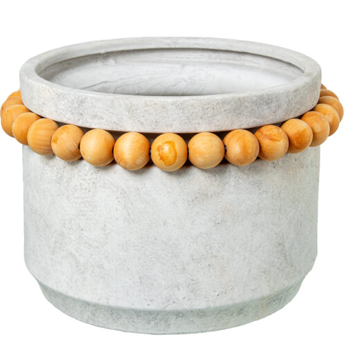 MACETERO CERÁMICA ø30CM GRIS CEMA ARENA