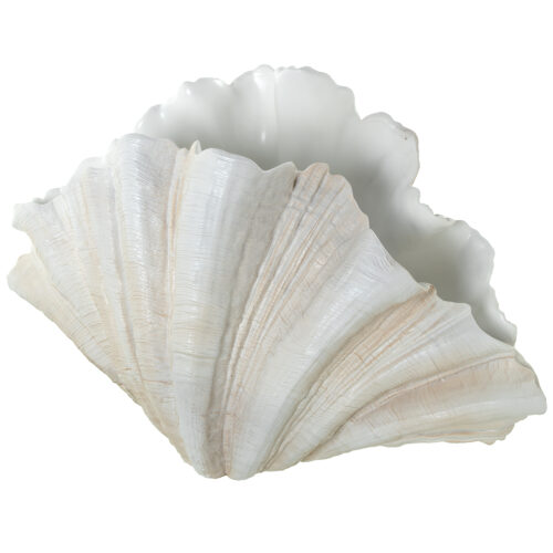 FIGURA JARRON RESINA CONCHA