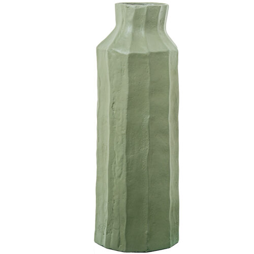 JARRÓN ALUMINIO 42CM VERDE