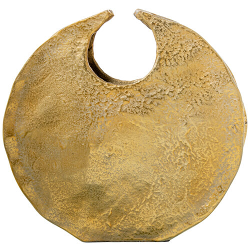 JARRÓN ALUMINIO 35CM ORO