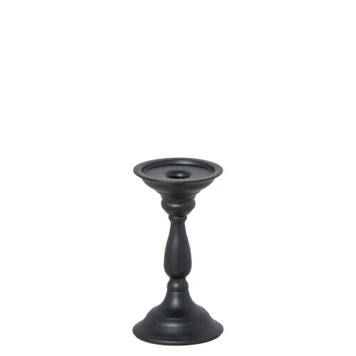 CANDELABRO METAL 18CM NEGRO VERDE