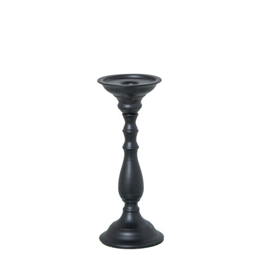 CANDELABRO METAL 25CM NEGRO