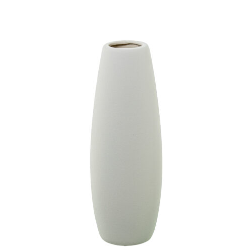 JARRON CERAMICA 31CM CREMA RUGOSA