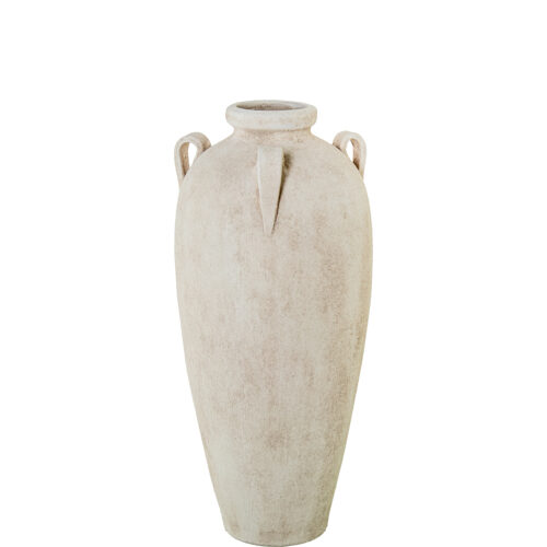 JARRON CERAMICA 60CM BEIGE ARENA C/3 ASAS