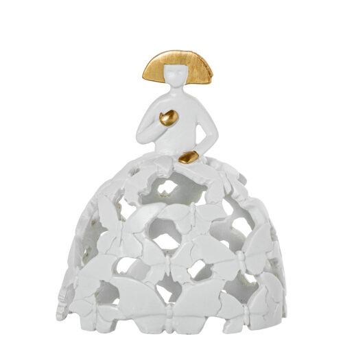 FIGURA MENINA 18CM RESINA BLANESINA HIPOPÓTAMO