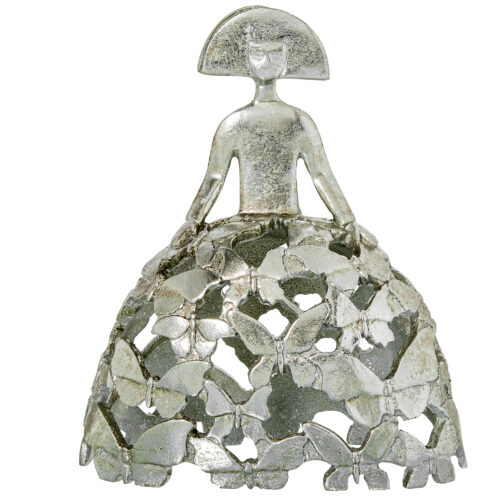 FIGURA MENINA 23CM RESINA PLATDA