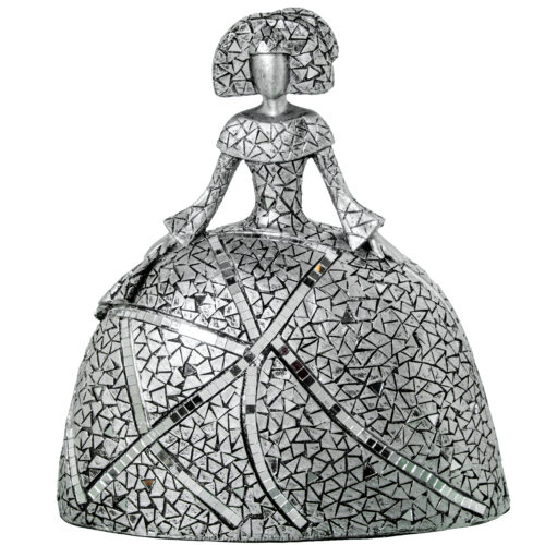 FIGURA MENINA 28CM RESINA PLATDA