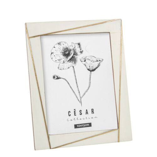 PORTAFOTOS 10X15CM RESINA/HUESDERA