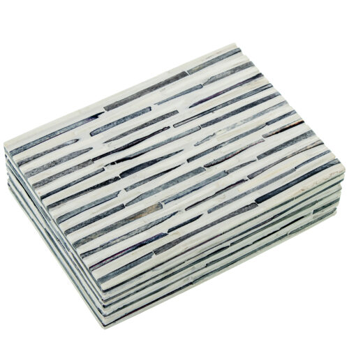 CAJA RESINA/HUESO C/BASE MADERO C/BASE MADERA