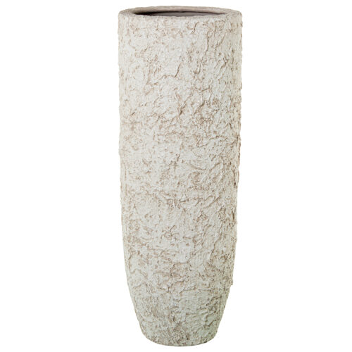 JARRÓN CERÁMICA 80CM BLANCO RÚNA