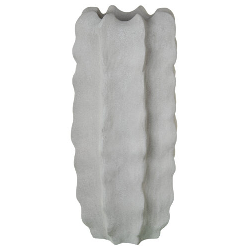 MACETERO CERÁMICA 87CM GRIS ARENA