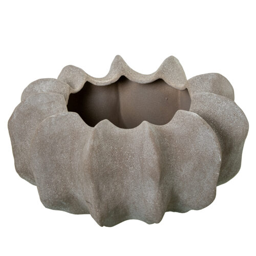 CENTRO CERÁMICA 25CM MARRÓN ARENA