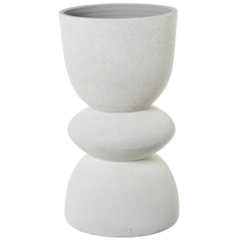 MACETERO CERÁMICA 50CM BEIGE AARRÓN ARENA