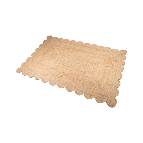 ALFOMBRA YUTE 120X170CM NATURA BORDE DENTADO