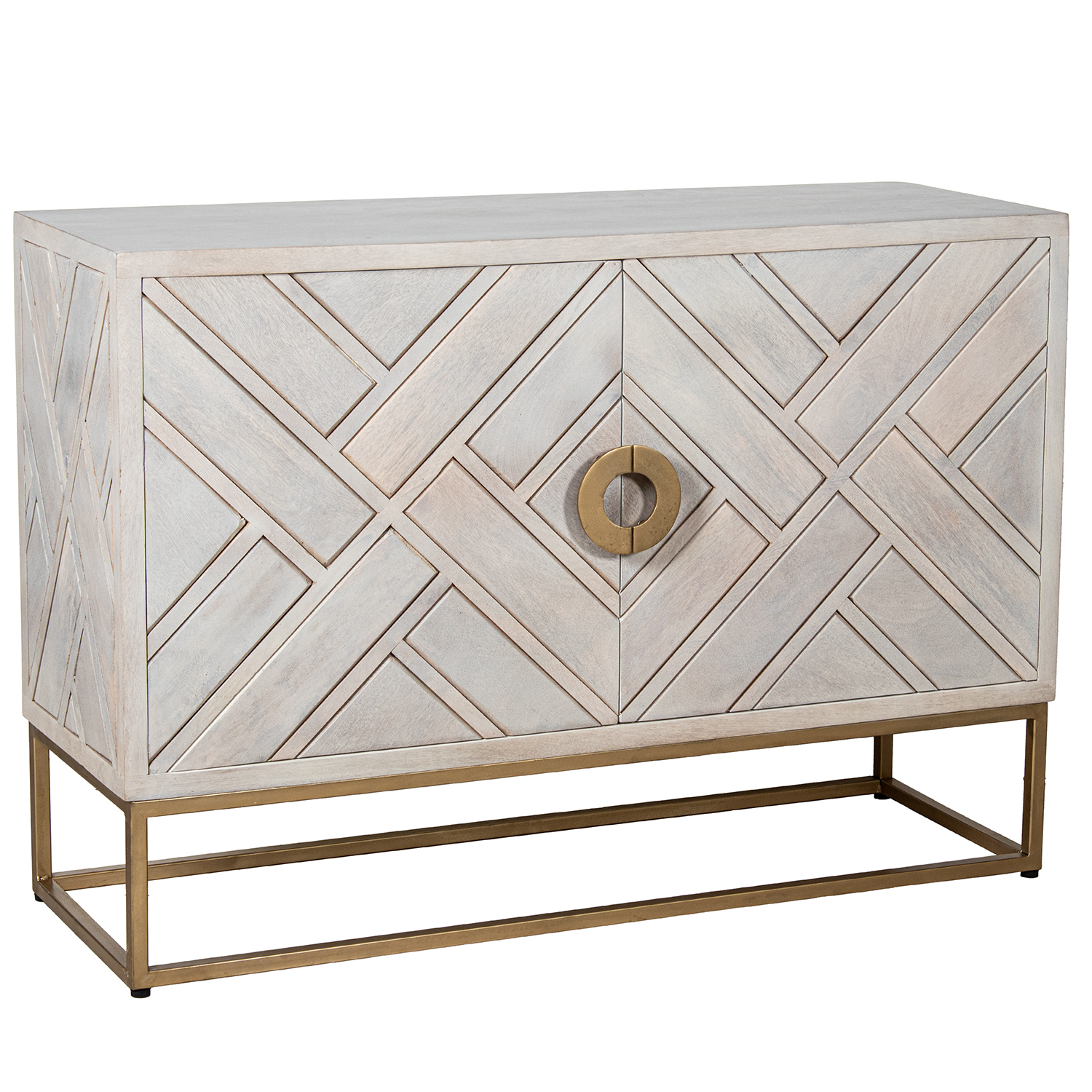 MUEBLE ENTRADA MADERA MANGOTIFICIAL +95086 PATAS ACERO DO