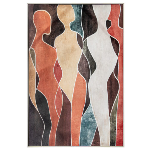 CUADRO LIENZO IMPRESO FIGURASO 80X120CM MARCO PS