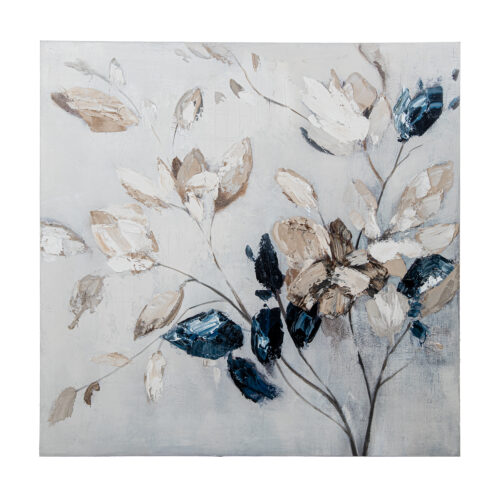 CUADRO LIENZO IMPRESO HOJAS 1080X120CM MARCO PS