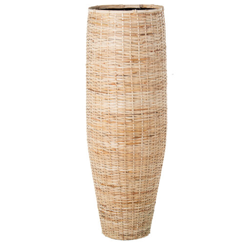 JARRÓN METAL HIERRO DECORADO MRO