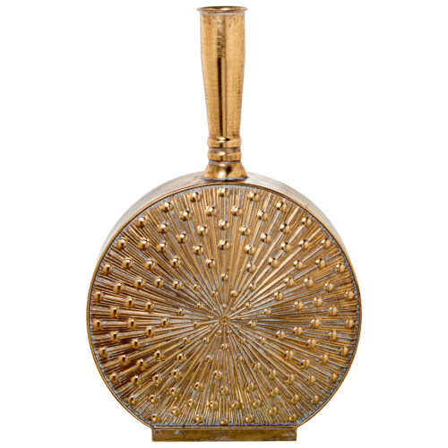 JARRÓN METAL DORADO 1XE27 MAX40W NO INCLUIDA